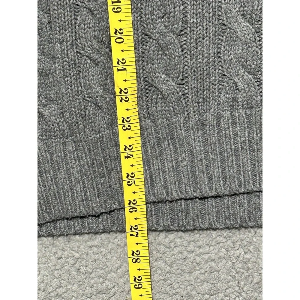 Vintage Polo Ralph Lauren Sweater‎ Mens L Silk Cable Knit Mock Neck Toggle 90s